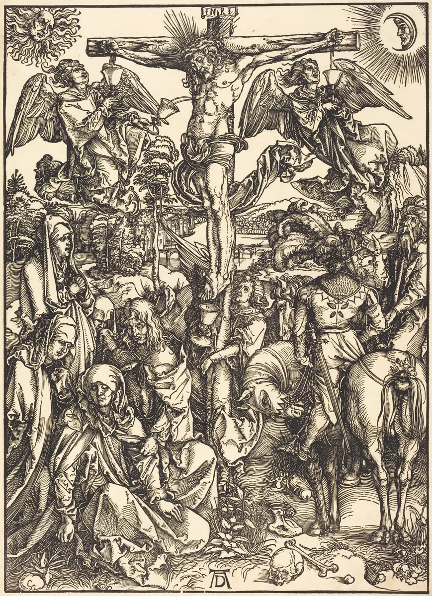 The Crucifixion by Albrecht Dürer, print, 1497-1498