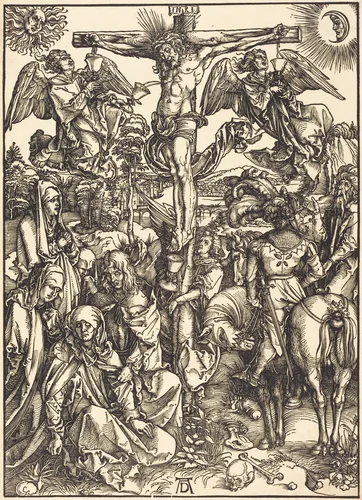 The Crucifixion by Albrecht Dürer, print, 1497-1498