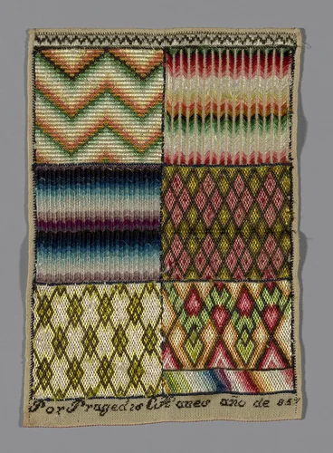 Sampler by Spain, textile, 1801-1900