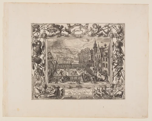 March, from The Twelve Months by Pieter van der Borcht, print, 1574