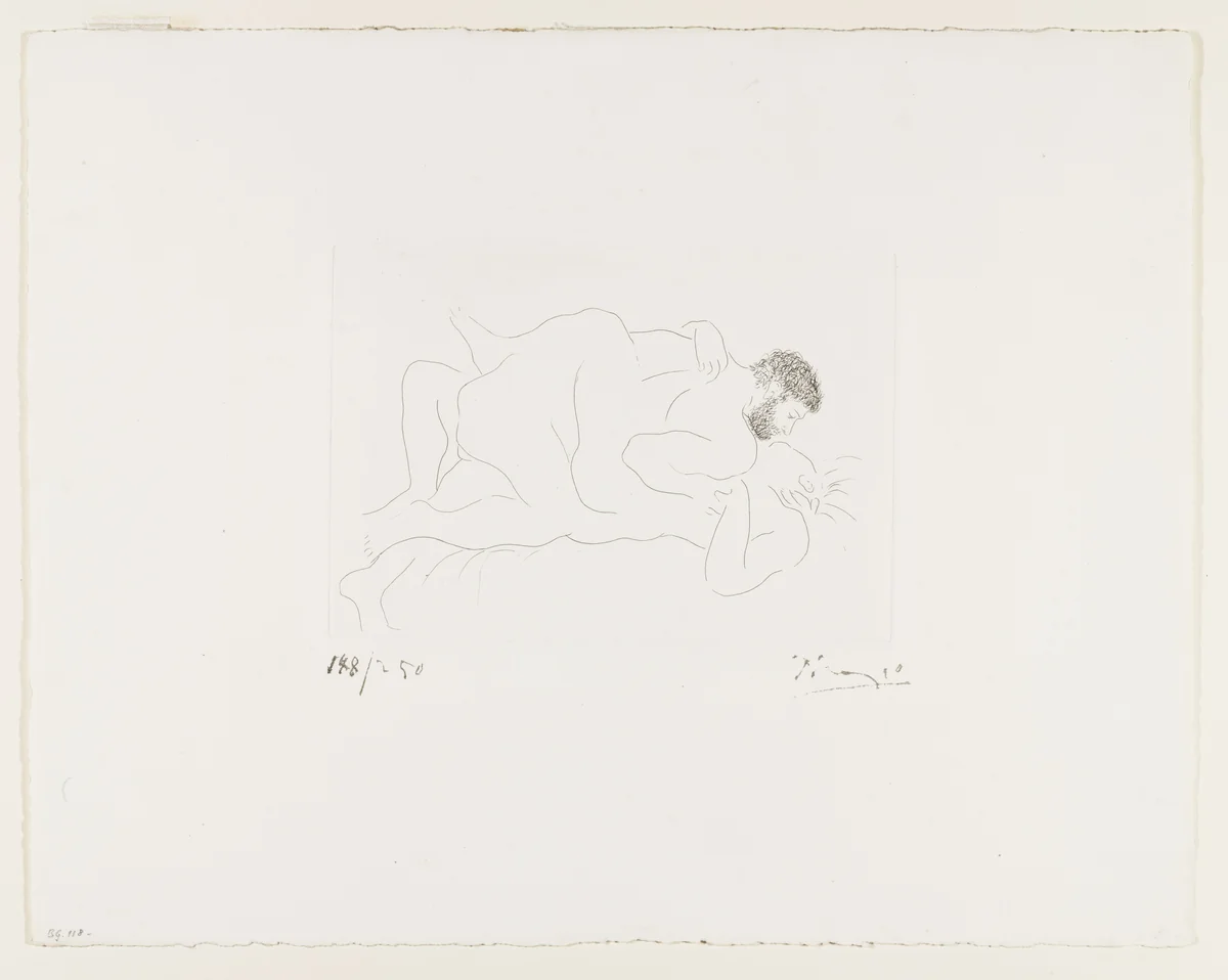 Man and Woman (Homme et Femme) by Pablo Picasso, print, 1927
