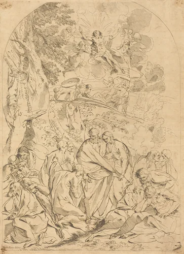 The Resurrection by François Collignon; Pietro Testa, print, 1609-1657