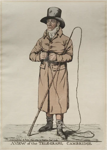 A View of the Telegraph, Cambridge by Richard Dighton, print, 1809