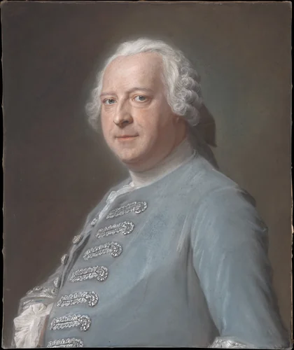 Jean Charles Garnier d'Isle (1697–1755) by Maurice Quentin de La Tour, drawing, 1745-1755