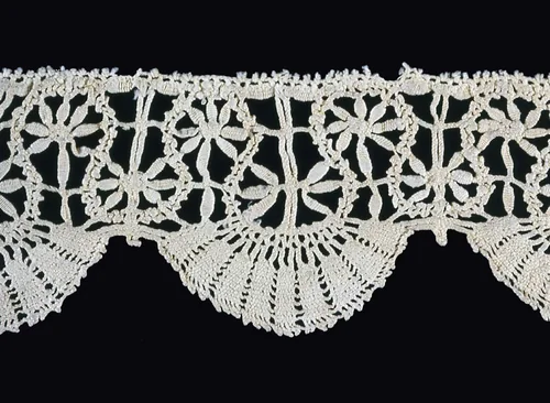 Fragment (Border) by Italy, textile, 1601-1650