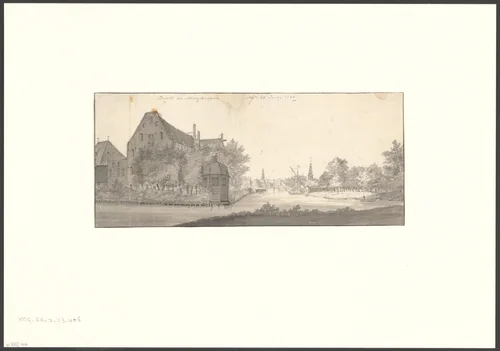 Gezicht op de Plantage Muidergracht by Jan de Beijer, drawing, 1755