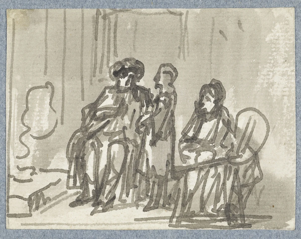 Afscheid van Tobias by Jurriaan Andriessen, drawing, 1798