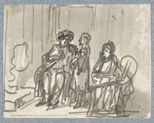 Afscheid van Tobias by Jurriaan Andriessen, drawing, 1798