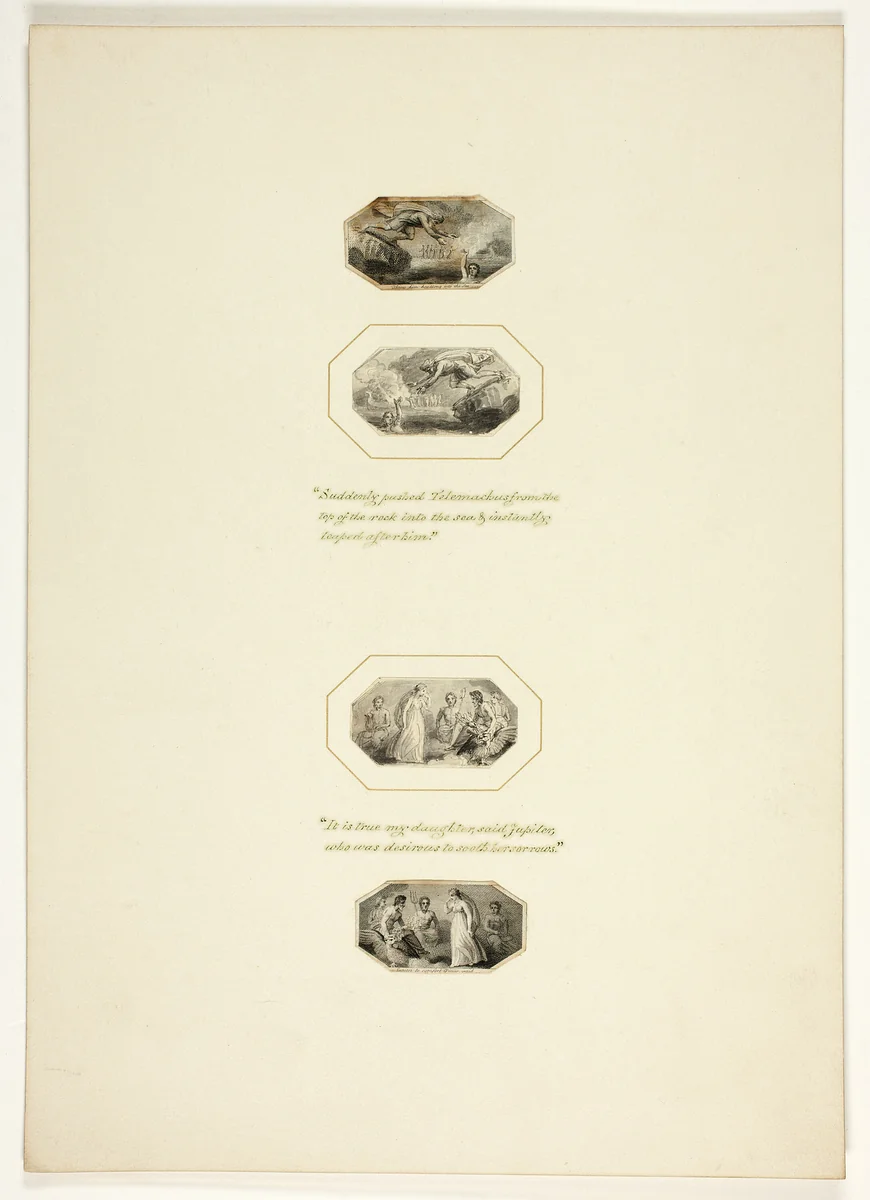 Study for a plate from Telemachus by Thomas Stothard, drawing, 1793-1803