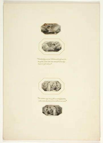 Study for a plate from Telemachus by Thomas Stothard, drawing, 1793-1803