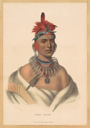 Chon-Ca-Pe by Albert Newsam, print, 1837