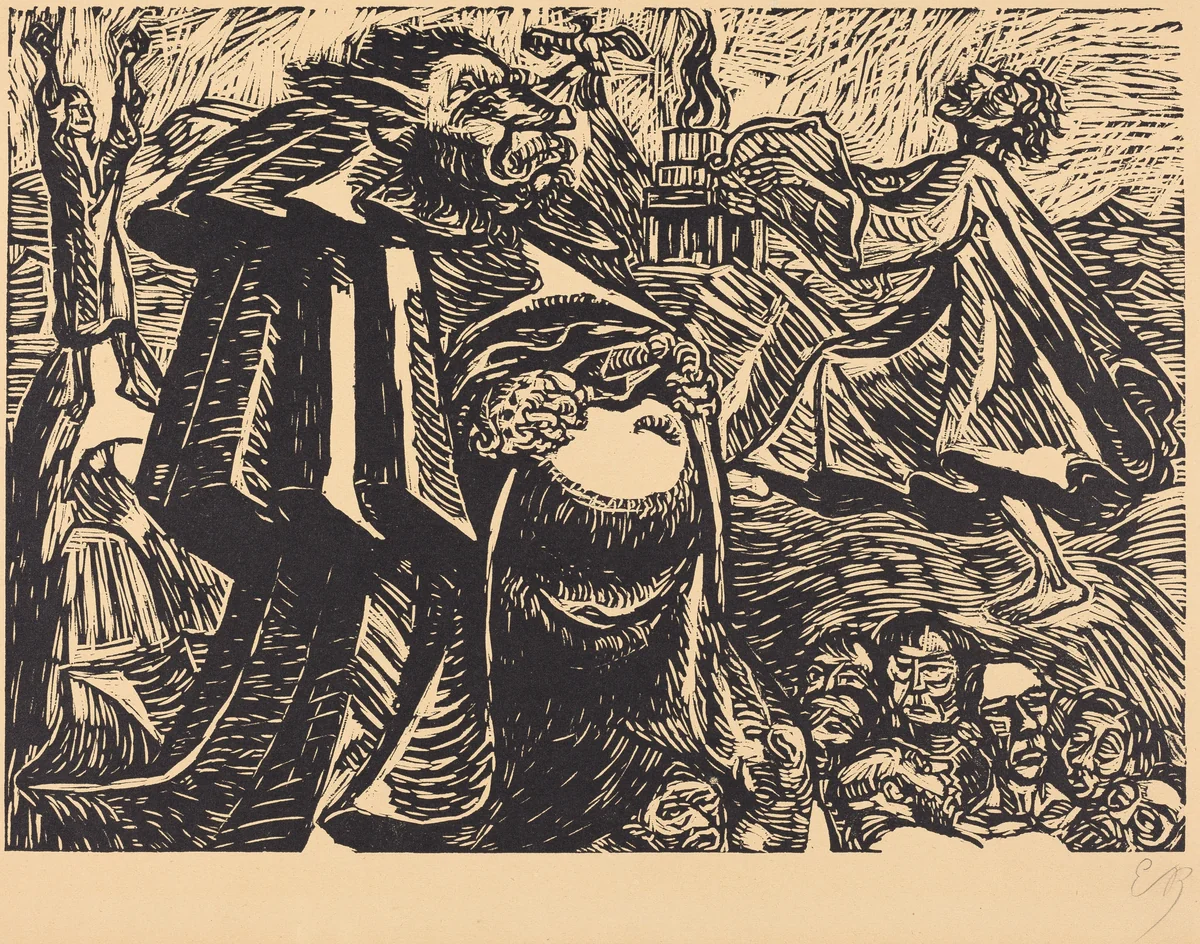 God Belly by Ernst Barlach, portfolio, 1921