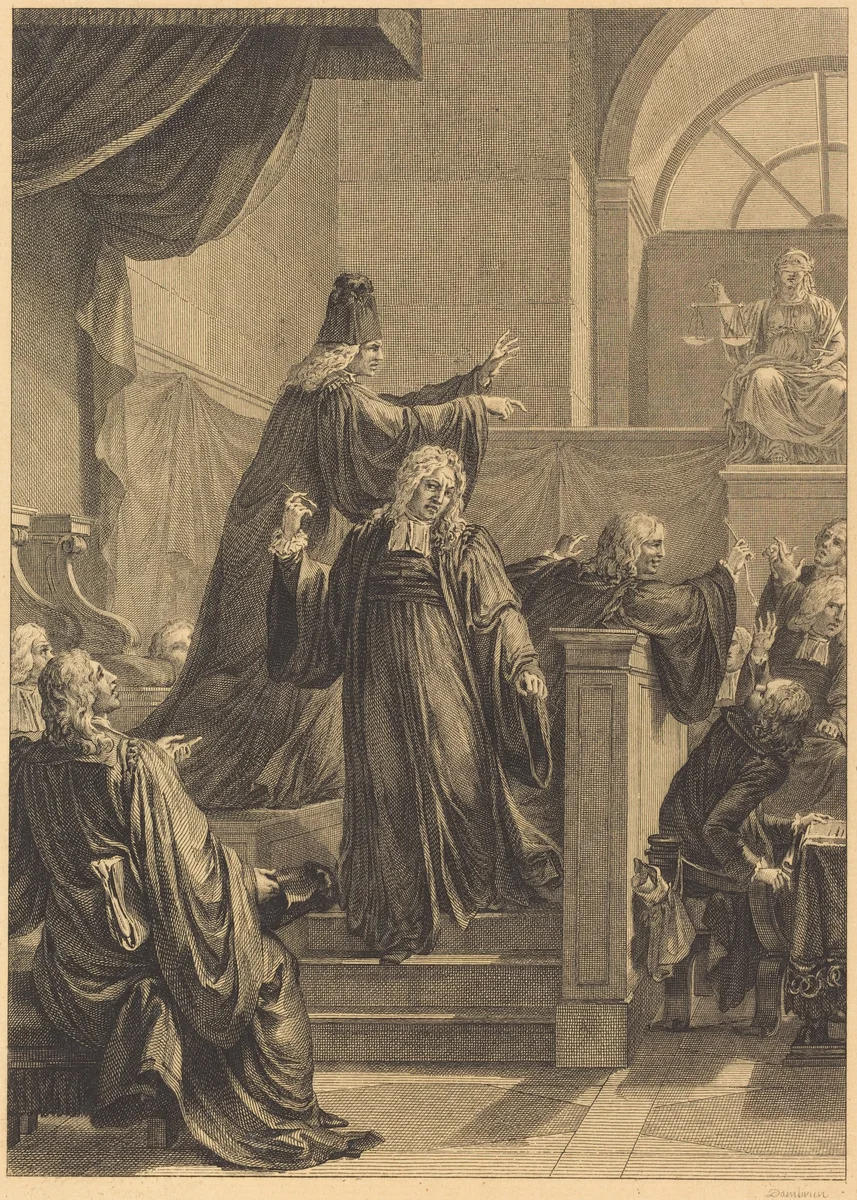 Le juge de mesle by Jean Dambrun, print, 1741-1808