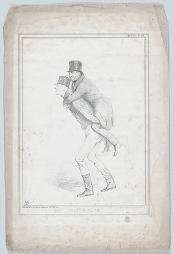 Pick-A-Back by John Doyle, print, 1835