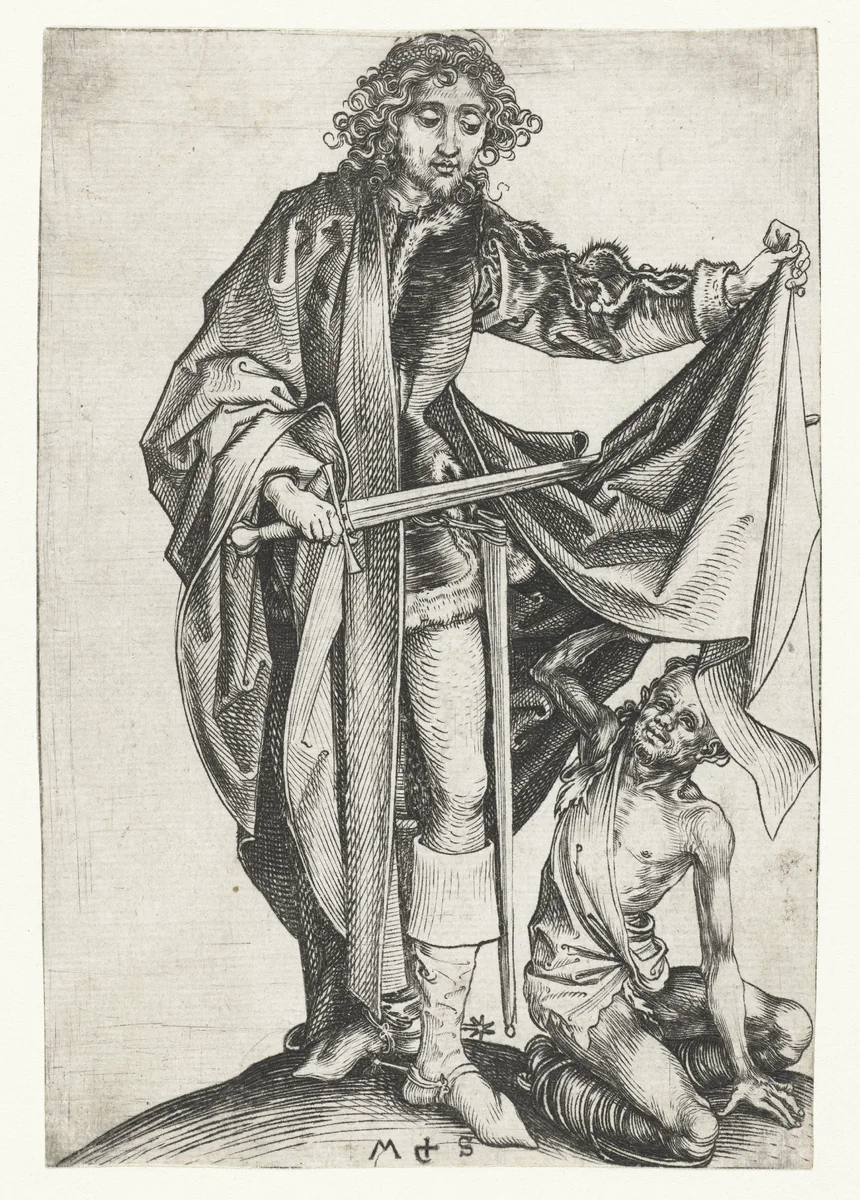 Heilige Maarten by Unknown, print, 1470-1491