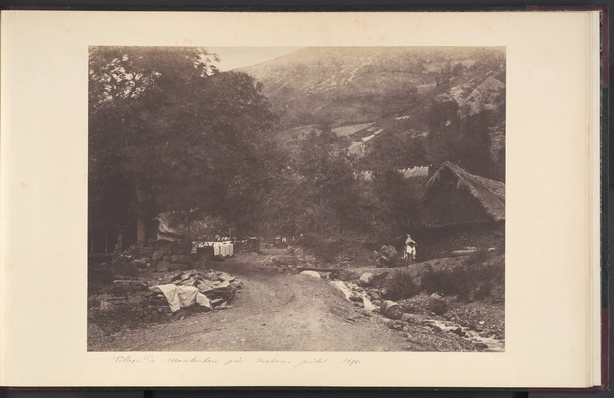 Village de Montaubant pris de Luchon by Joseph Vigier, photograph, 1853