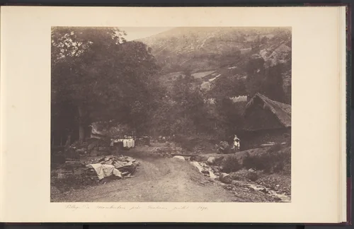 Village de Montaubant pris de Luchon by Joseph Vigier, photograph, 1853