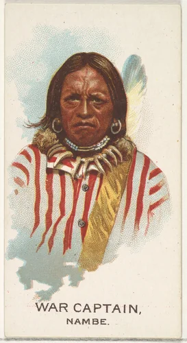 War Captain, Nambe, from the American Indian Chiefs series (N2) for Allen & Ginter Cigarettes Brands by Allen & Ginter, print, 1888