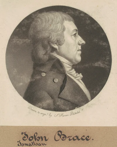 Jonathan Brace, Jr. by Charles B. J. Févret de Saint-Mémin, print, 1800
