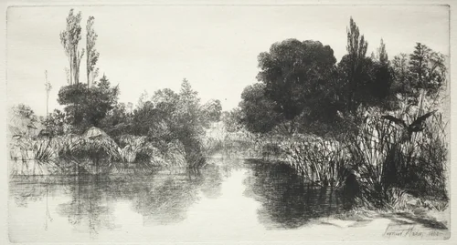 Shere Mill Pond (The Larger Plate) by Francis Seymour-Haden, print, 1860