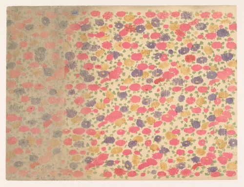 Strooipatroon van bloemen by anonymous, other, 1860-1930