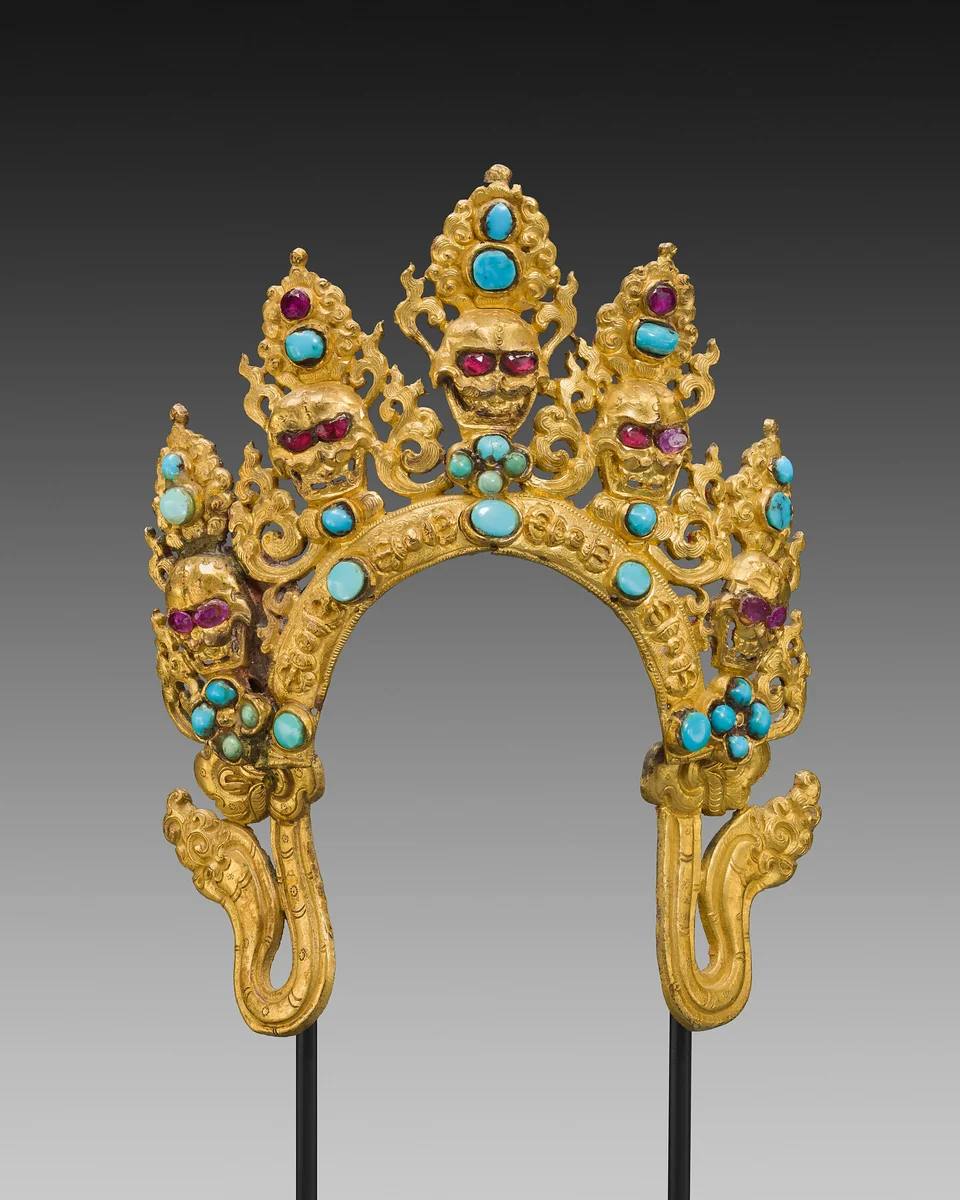 Crown for a Statue of Mahakala by Tibet or Nepal, other