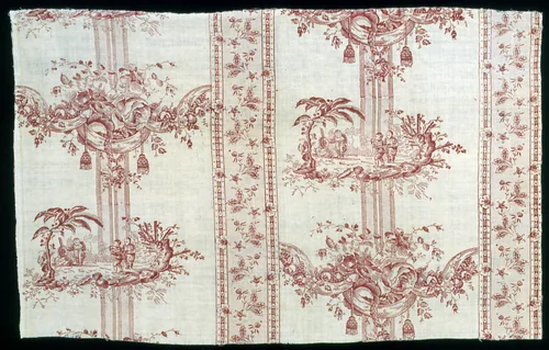 Panel (Furnishing Fabric) by Jean Baptiste Pillement, textile, 1785-1890