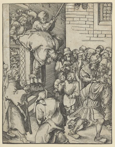 James The Less from the Martyrdom of the Twelve Apostles by Lucas Cranach, print, 1472-1553