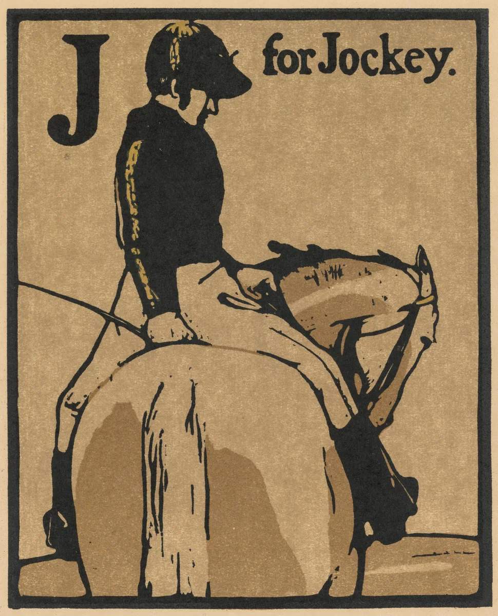 An Alphabet: J for Jockey by William Nicholson, print, 1838