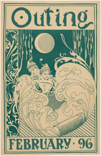 Outing, February by anonymous, print, 1896
