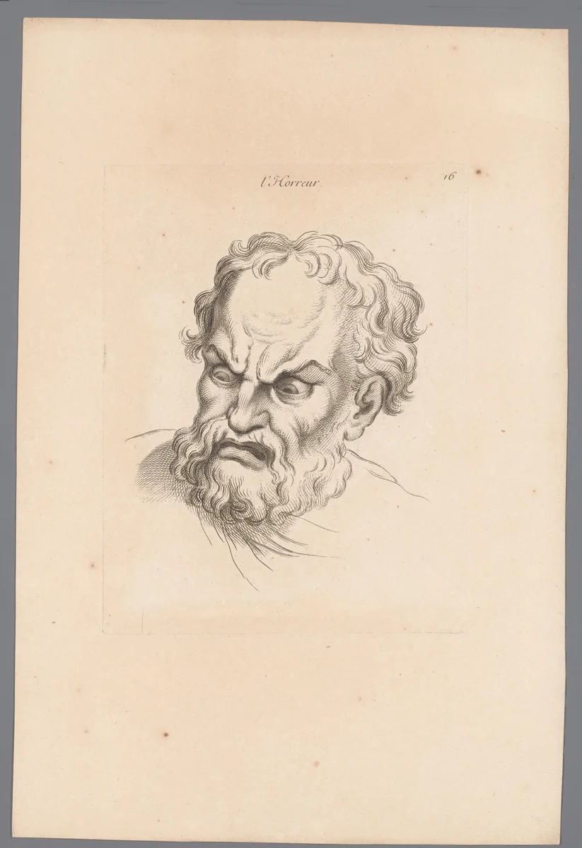 Verschrikking by Jean Audran, print, 1727