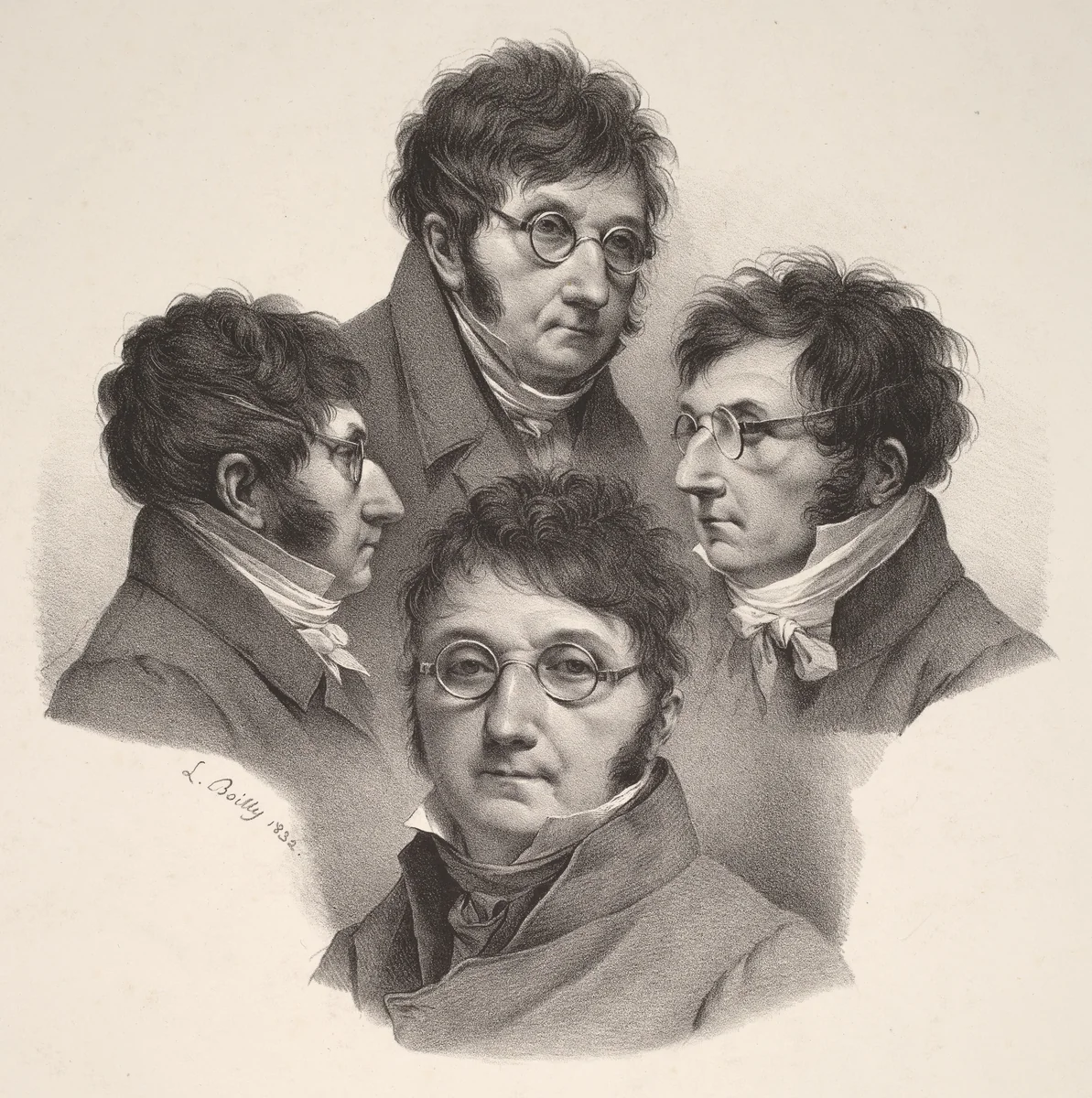 Self-Portrait by Louis-Léopold Boilly, print, 1832