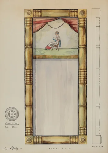 Mirror by Kurt Melzer, index of american design, 1936
