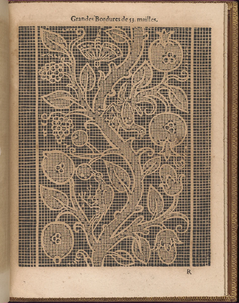 La Pratique de l'Aiguille, page 64 (recto) by Matthias Mignerak, book, 1605