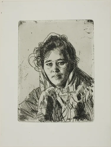 Young Girl from Mora (Kråkberg's Anna) by Anders Zorn, print, 1903