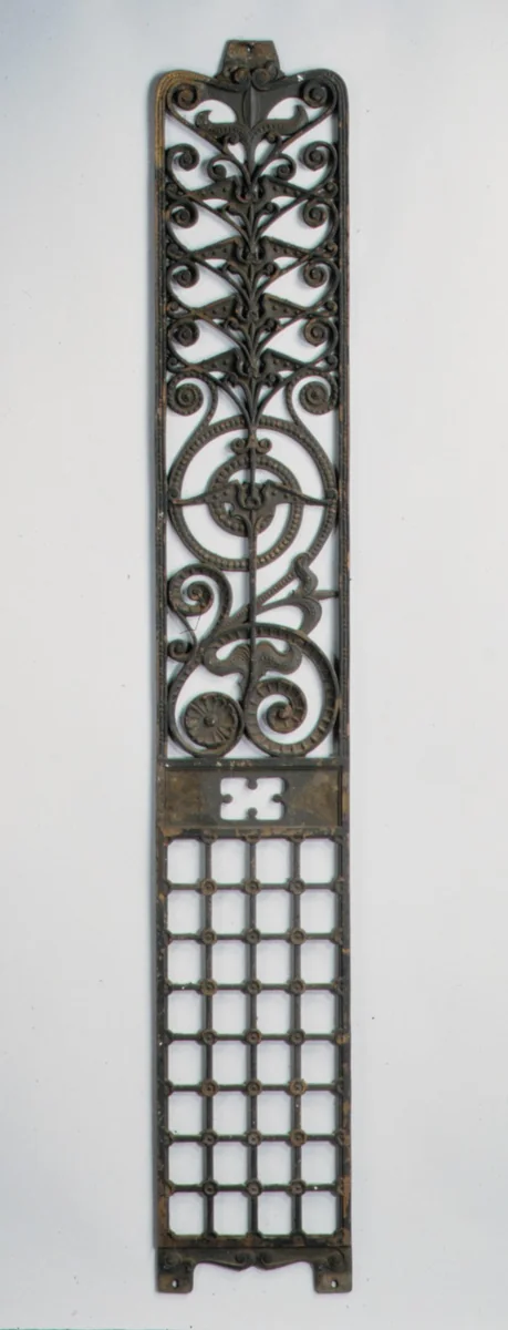 Elevator panel from the Manhattan Building, Chicago, Illinois by William LeBaron Jenney, artwork, 1886-1891