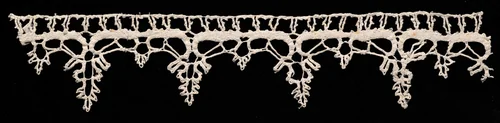 Bobbin Lace Edging of Points by Unknown, textile, 1500-1699