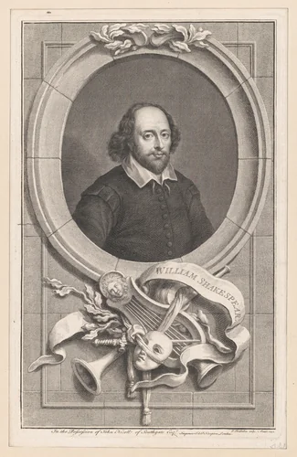William Shakespeare by Jacob Houbraken, print, 1747