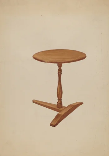 T-base Candle Stand by Fred Weiss, index of american design, 1936