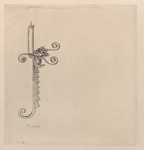 Invitation to a House Warming Party by Jules Ferdinand Jacquemart, print, 1865-1875