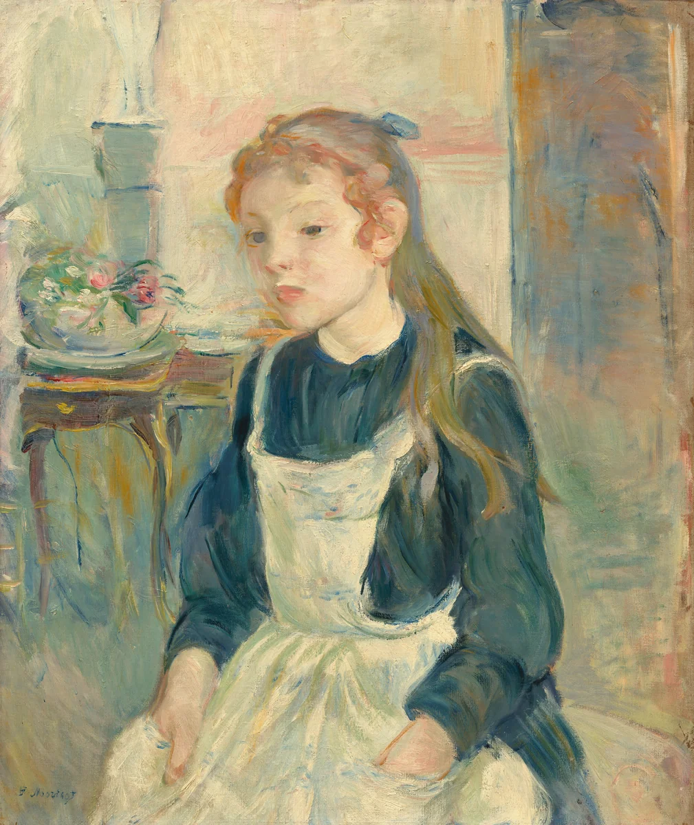 Young Girl with an Apron by Berthe Morisot, painting, 1891