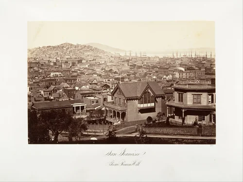 San Francisco, from Rincon Hill by Carleton E. Watkins, photograph, 1864