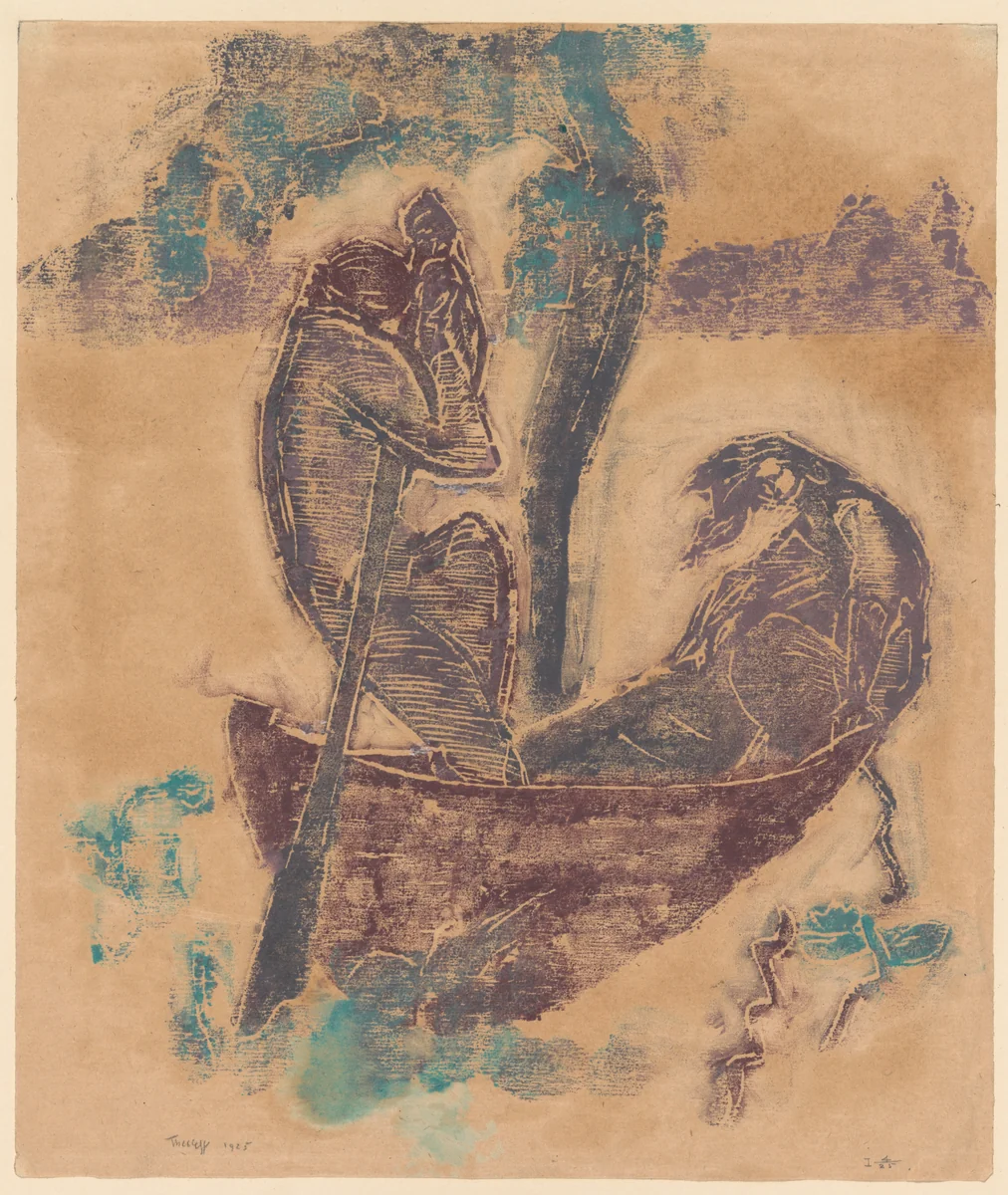 Boating by Ellen Thesleff, print, 1925