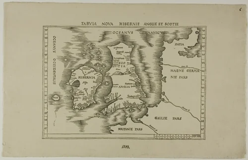 Tabuia Nova Hibernie Anglie et Scotie by Unknown Artist, other, 1889