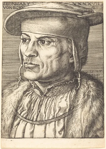 Leonhard von Eck by Barthel Beham, print, 1527