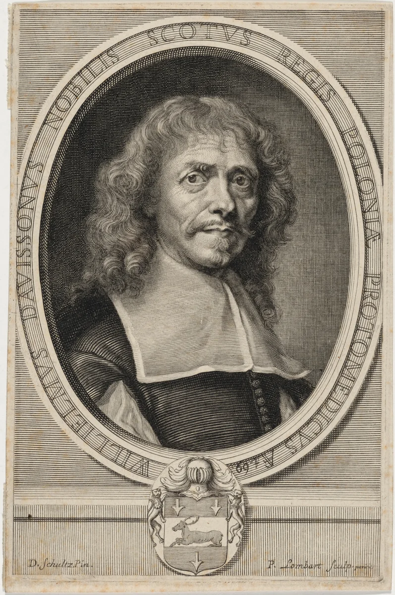 Dr. William Davison, Scotch Chemist and Physician in Paris by David Loggan, print, 1635-1700