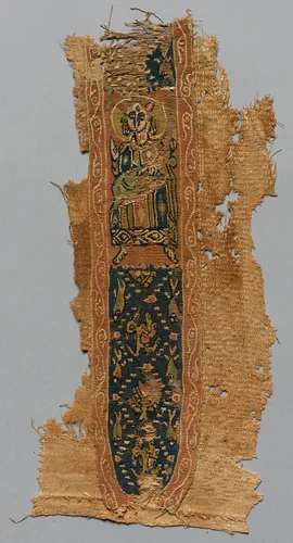 Fragment of a Clavus from a Tunic by Unknown, textile, 700-899