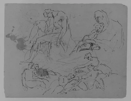 (From Sketchbook) by Thomas Sully, artwork, 1810-1820