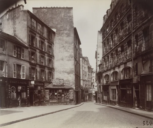 Rue de la Montagne-Sainte-Geneviève by Eugène Atget, photograph, 1923