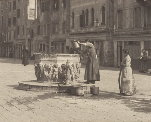A Venetian Well by Alfred Stieglitz, photograph, 1894